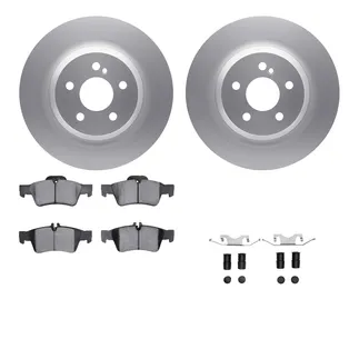 R1 Concepts WDTH1-63048 Brake Rotors - Carbon Coated W/ Euro Ceramic Pads & Hdw